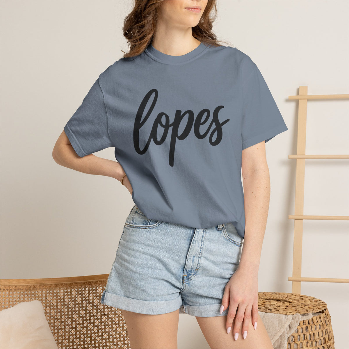 Lopes Script Tee — Personalized Name Graphic T-Shirt