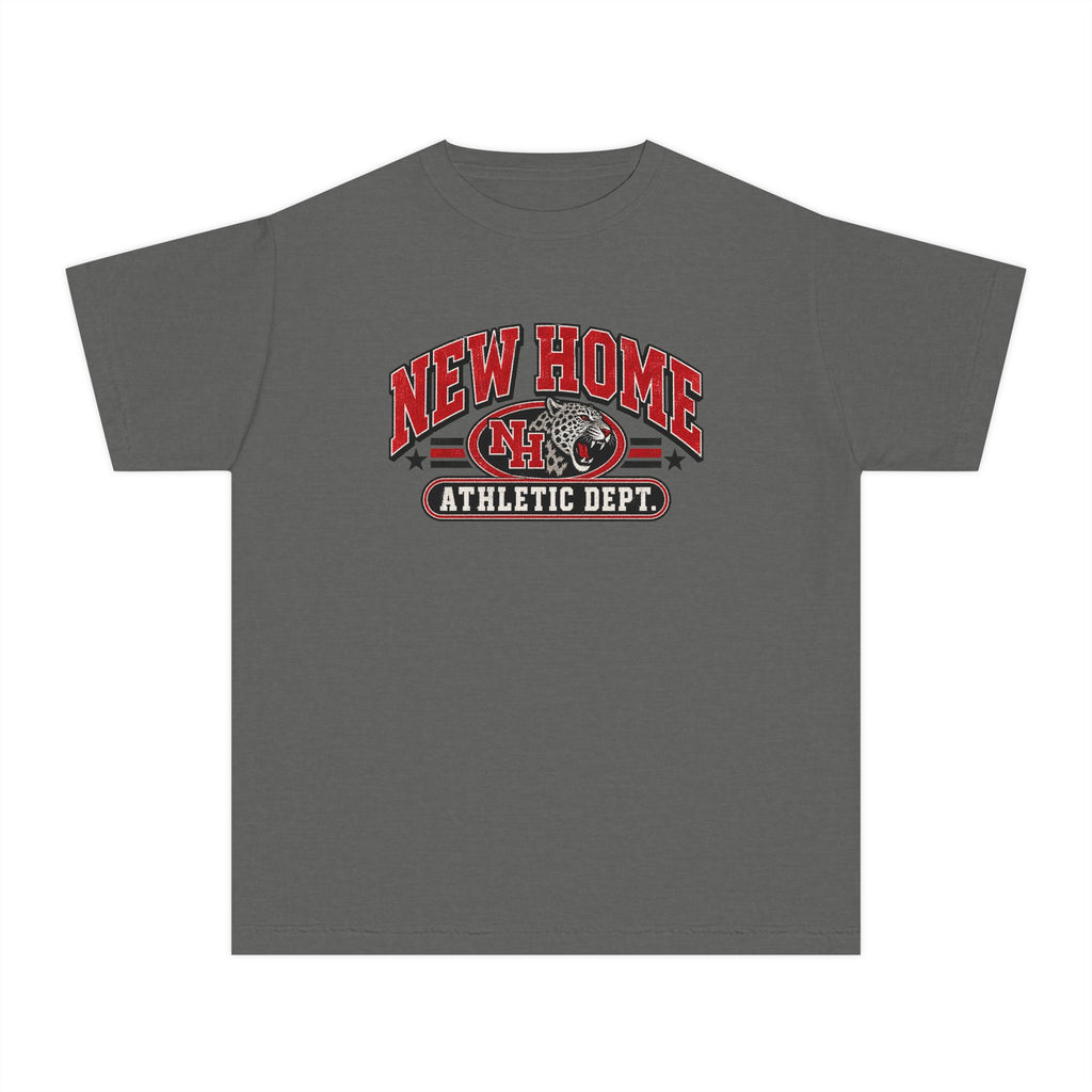 New Home Athletic Dept. Youth Tee — Kids' Welcome Home Graphic Shirt