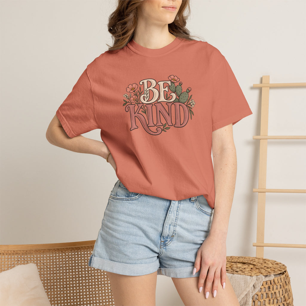 Be Kind Floral T-Shirt — Vintage Floral Graphic Tee