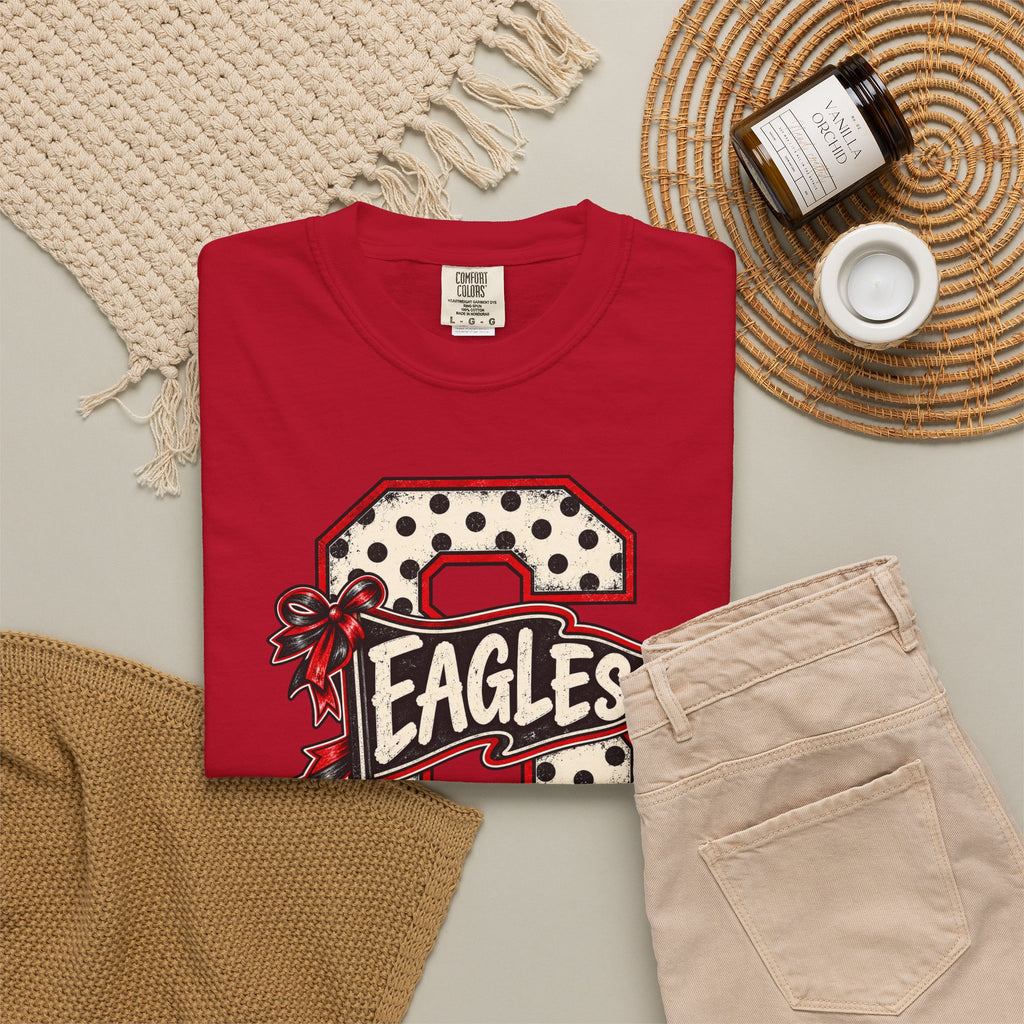 Vintage Polka Dot 'Eagles' Letterman T-Shirt