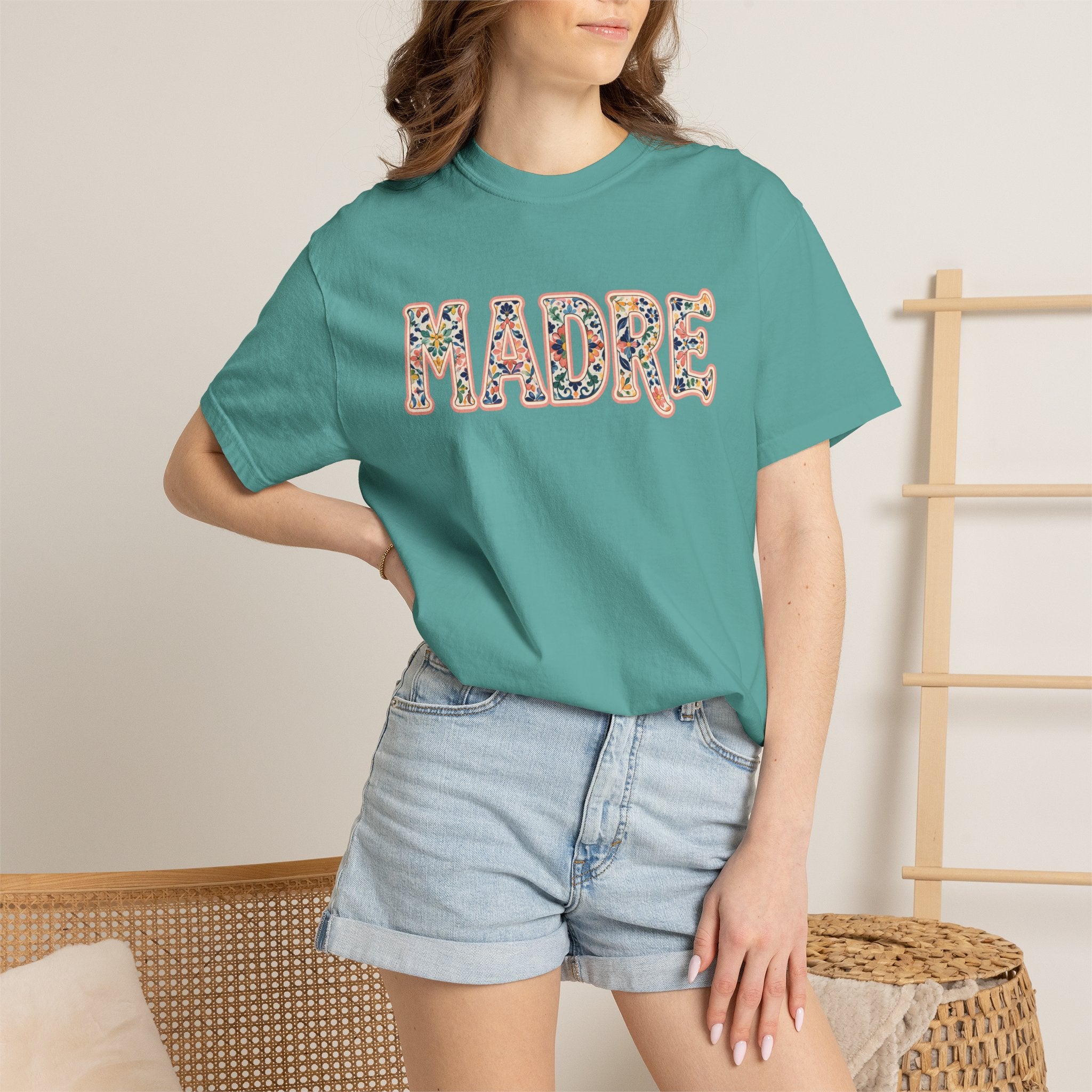 Madre Floral T-Shirt — Comfort Colors | MOM tee