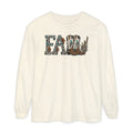 Fall Leopard Boots Graphic Long Sleeve Tee