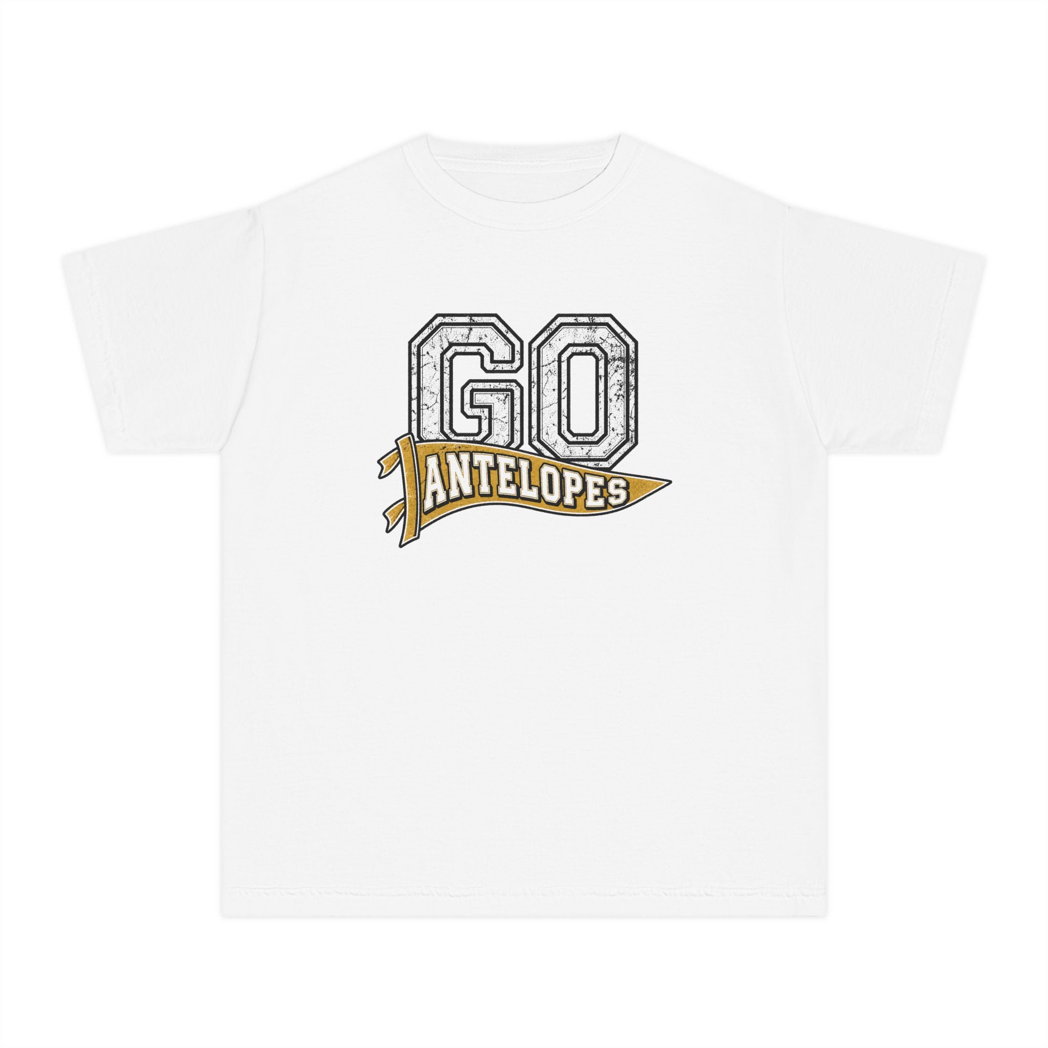 Go Antelopes Youth T-Shirt – Cheer Team Spirit Tee