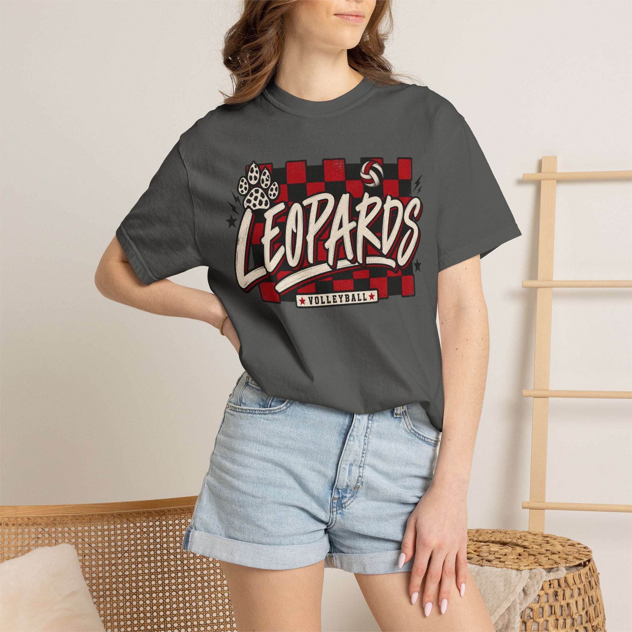 Leopards Volleyball Graphic T-Shirt