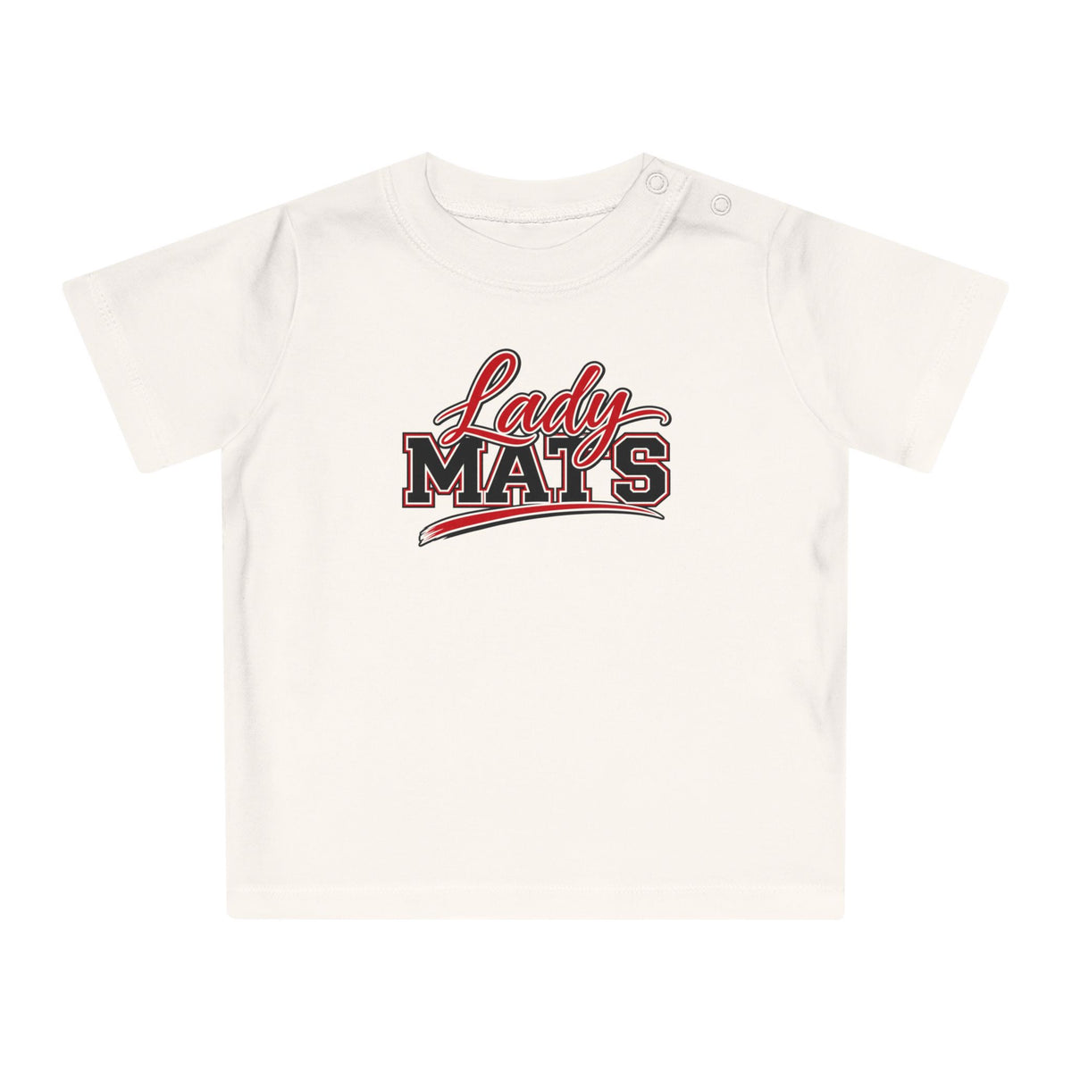 Baby T-Shirt — "Lady Mat's" Retro Sports Logo Infant Tee