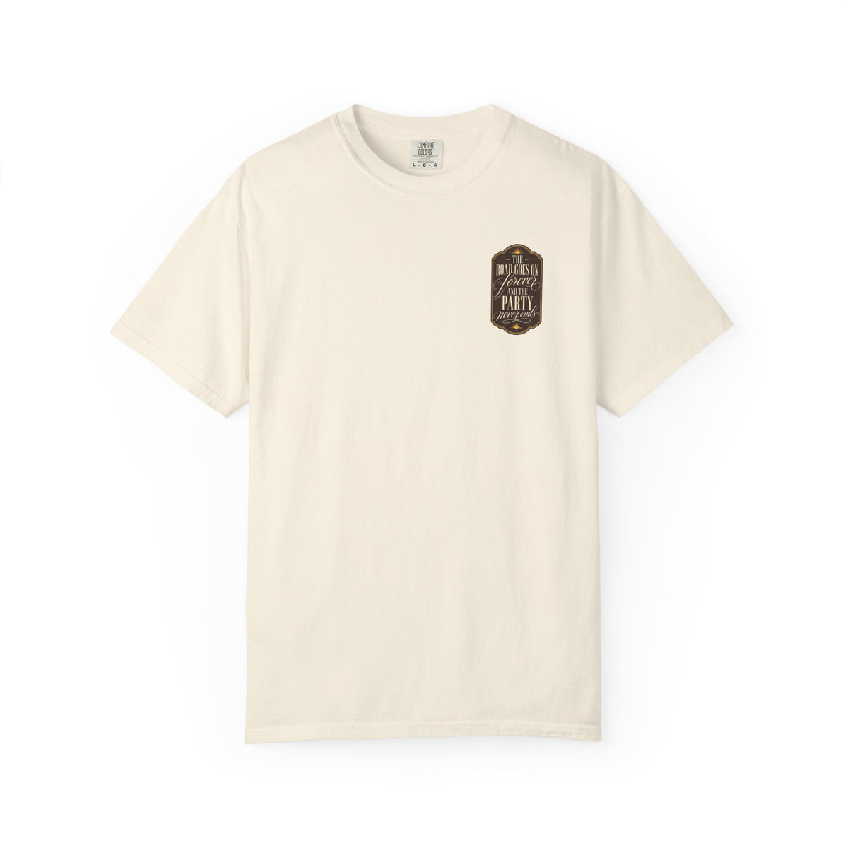 The Road Goes On Forever Party Never Ends Graphic T-Shirt