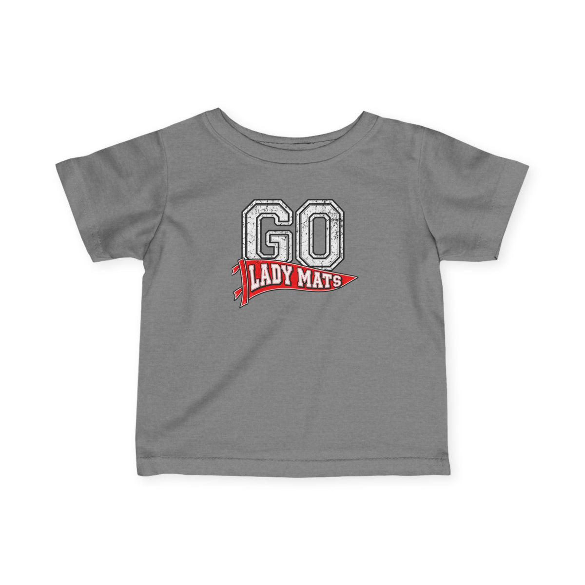 Infant Tee — "Go Lady Mates" Vintage Pennant Baby Shirt