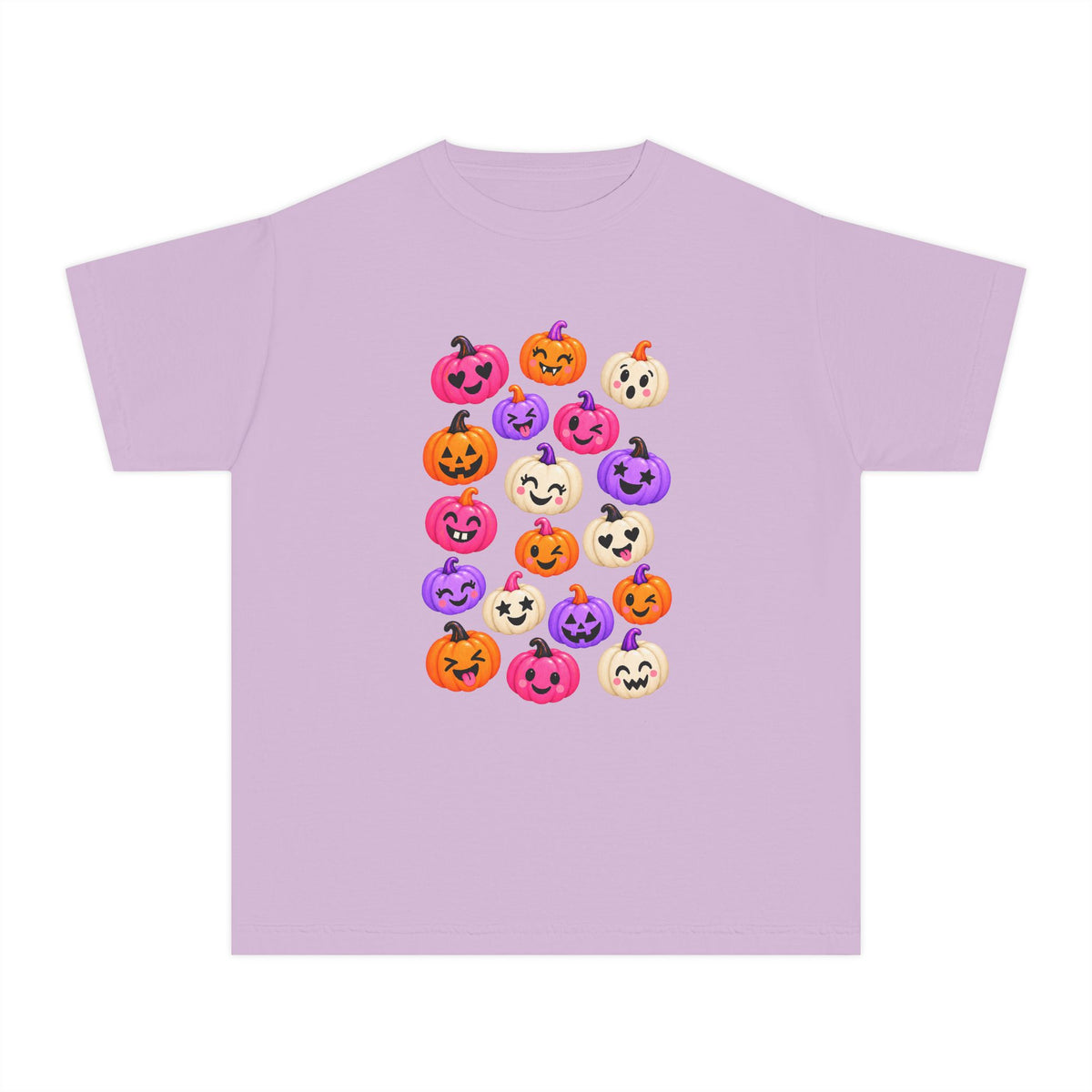 Kids Halloween Pumpkin Faces Tee