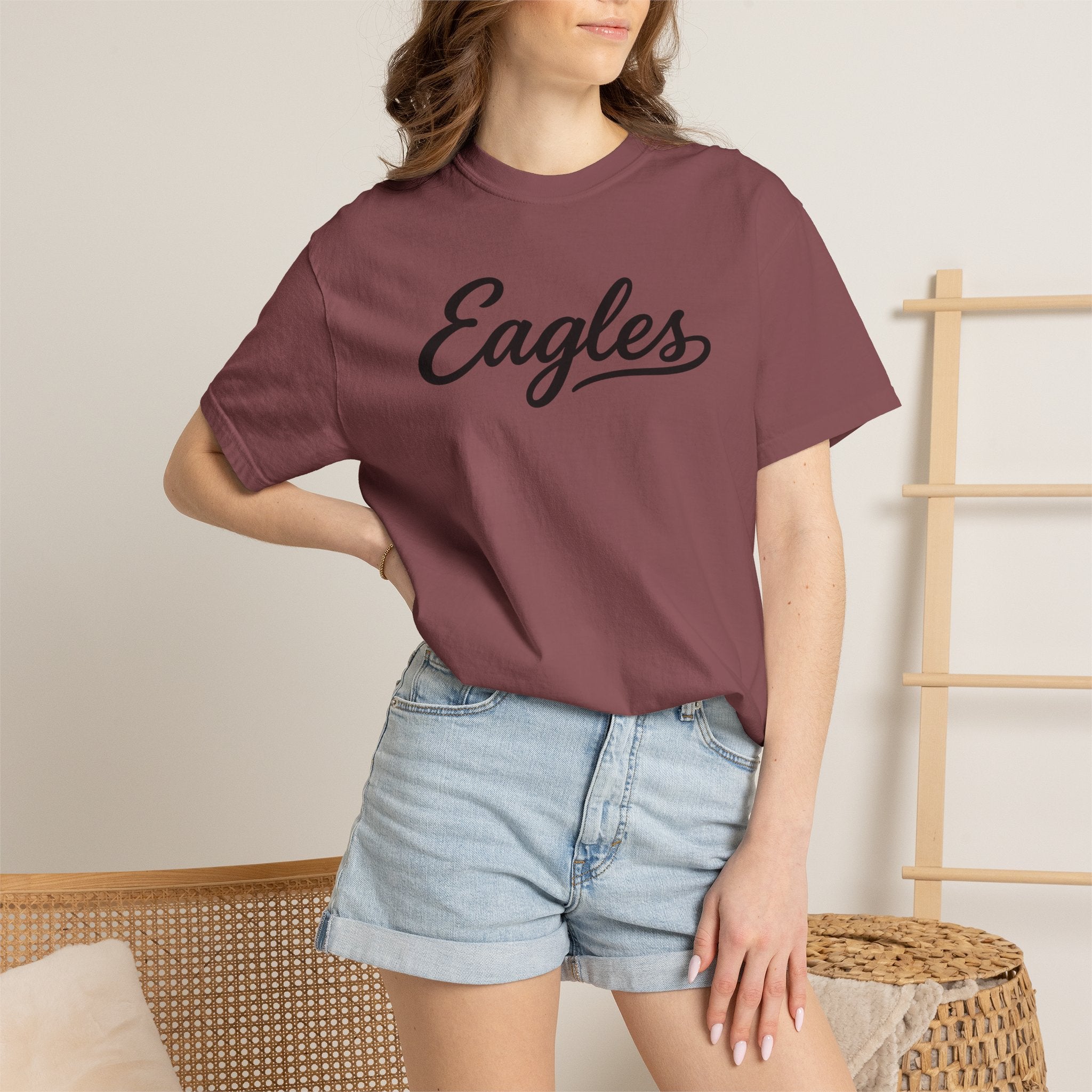 Eagles Script Tee — Vintage Athletic Logo T-Shirt