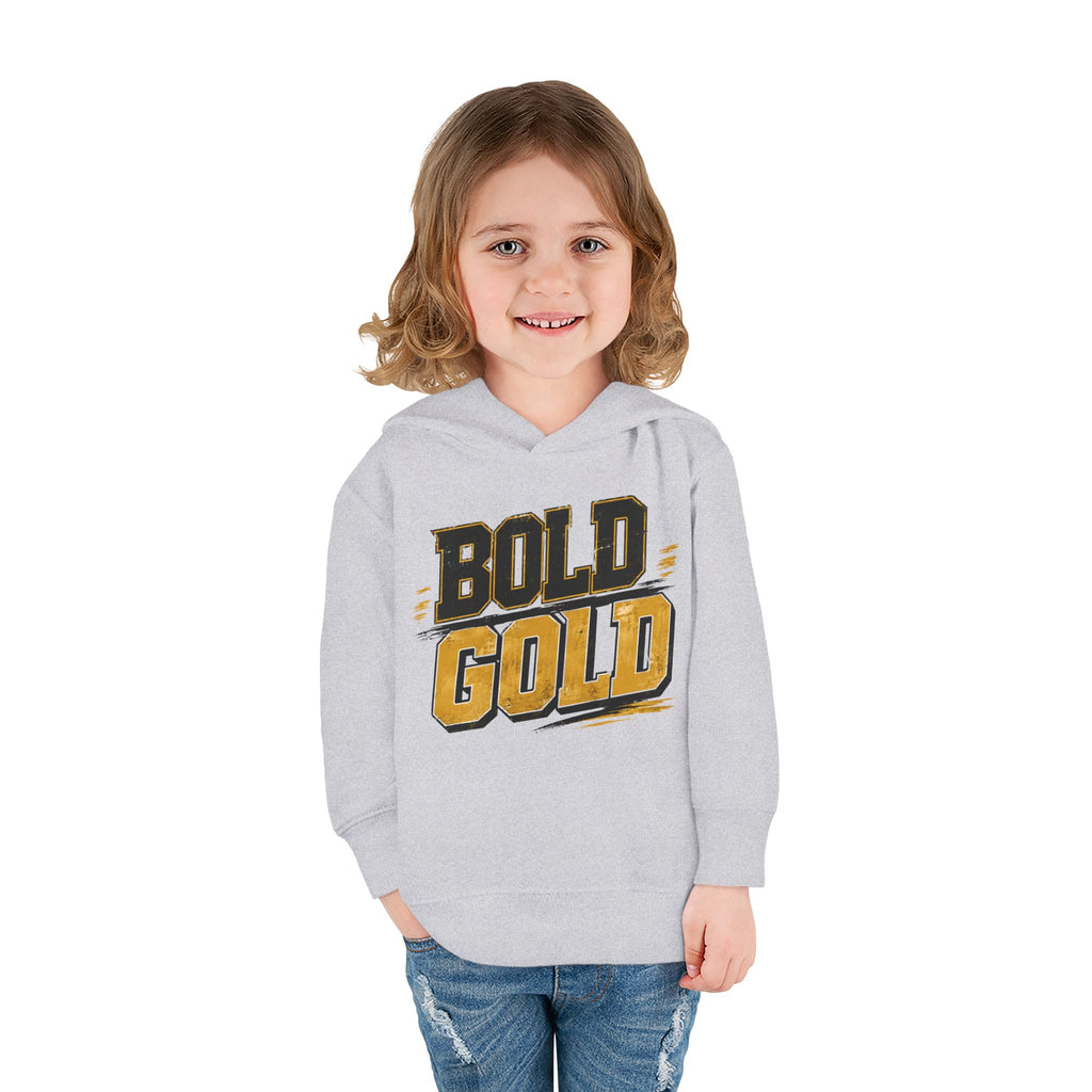 Toddler Hoodie — "Bold Gold" Graphic Pullover for Kids (School Spirit & Game Day)