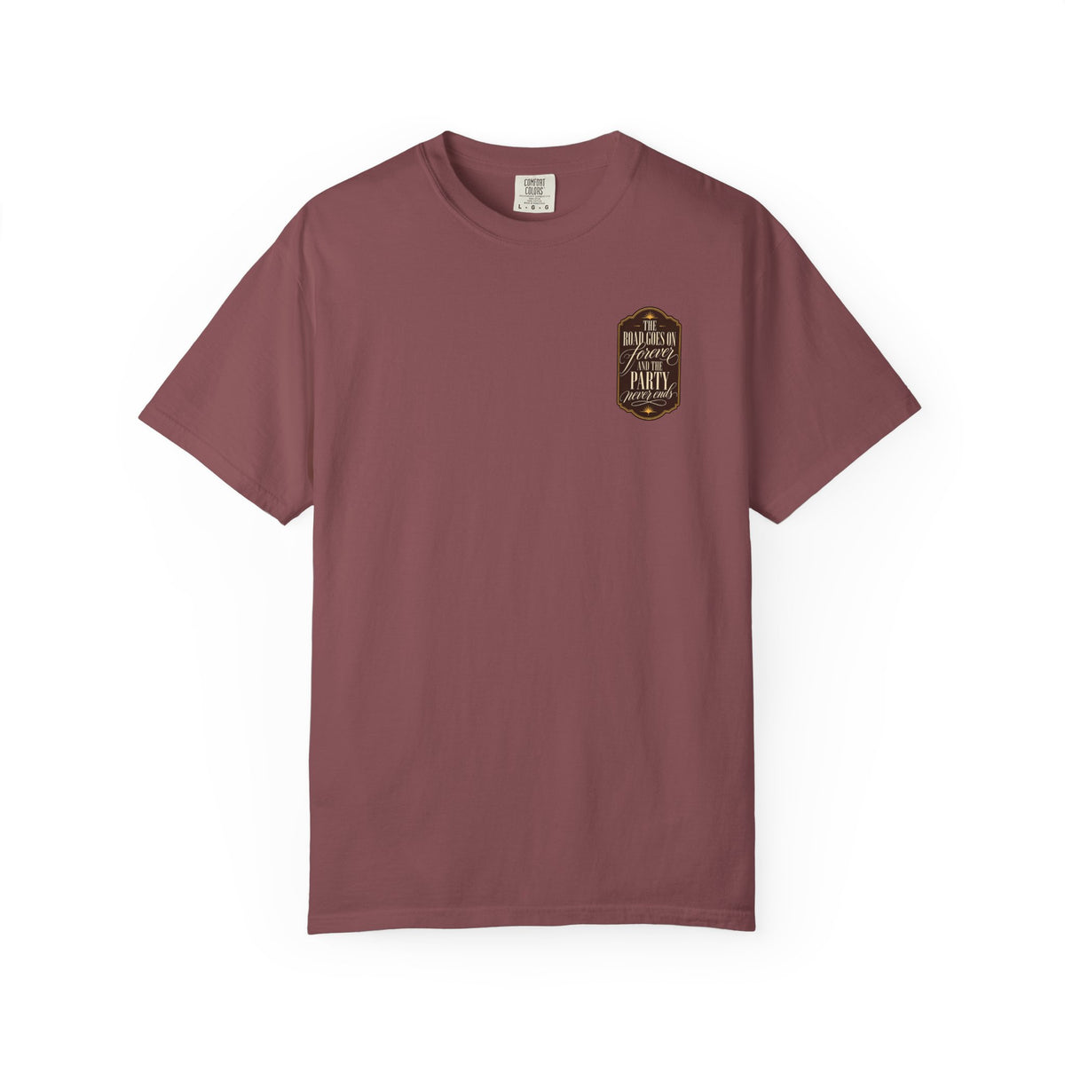 The Road Goes On Forever Party Never Ends Graphic T-Shirt