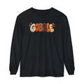 Gobble Thanksgiving Long Sleeve T-Shirt — Retro Turkey Fall Graphic