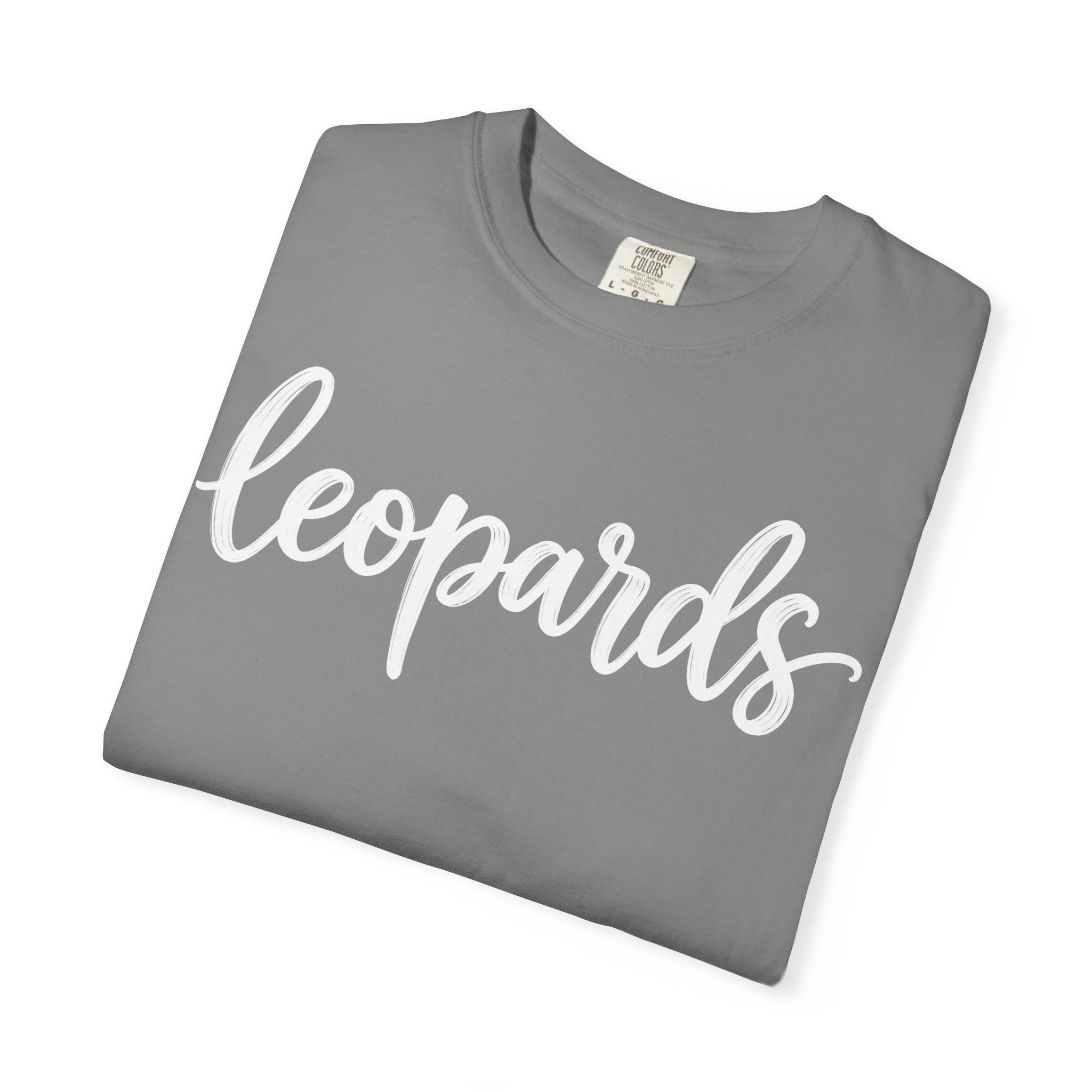 Leopards Script Tee — Retro Graphic T-Shirt