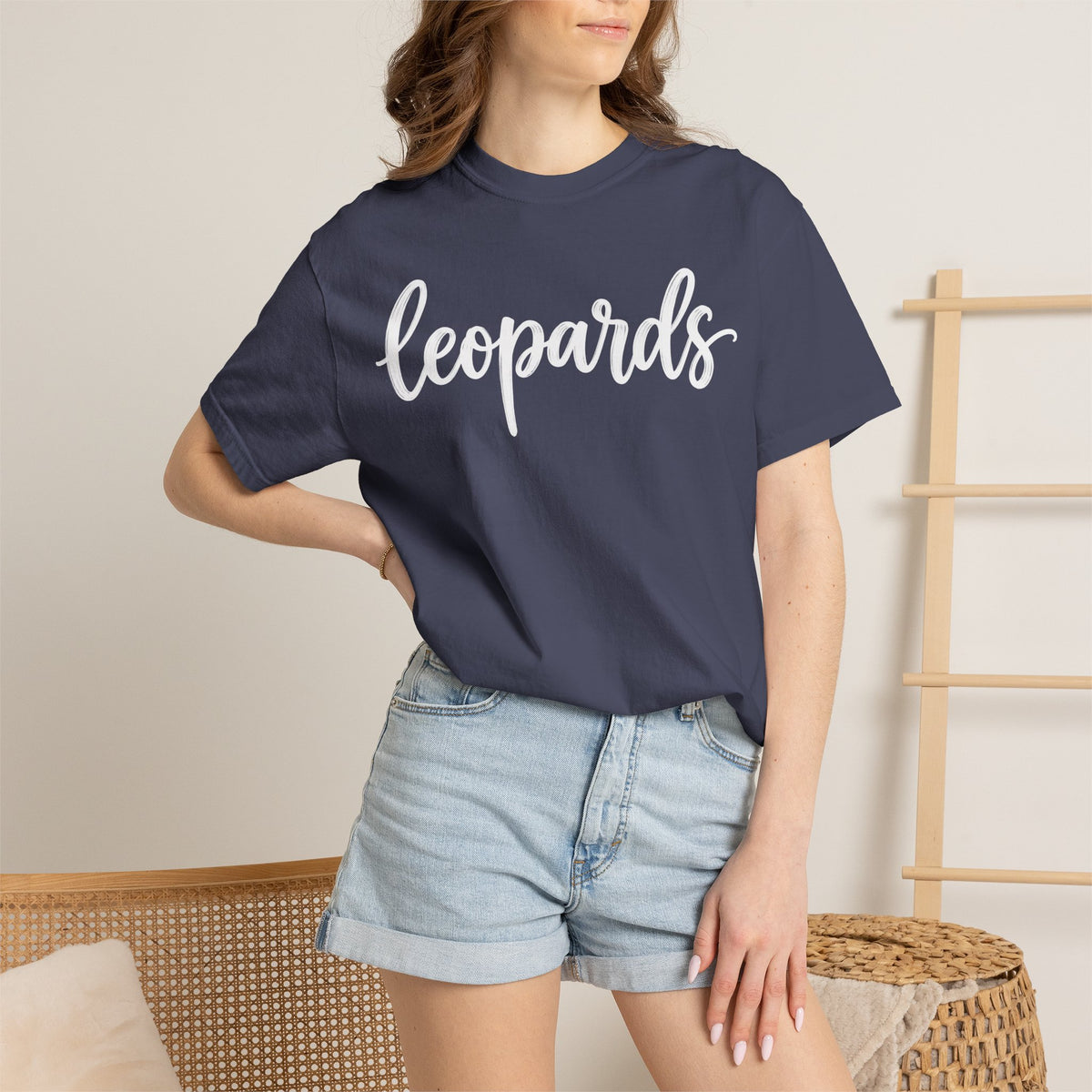 Leopards Script Tee — Retro Graphic T-Shirt