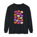 Cute Colorful Jack-o'-Lanterns Long Sleeve Tee — Halloween Pumpkin Shirt