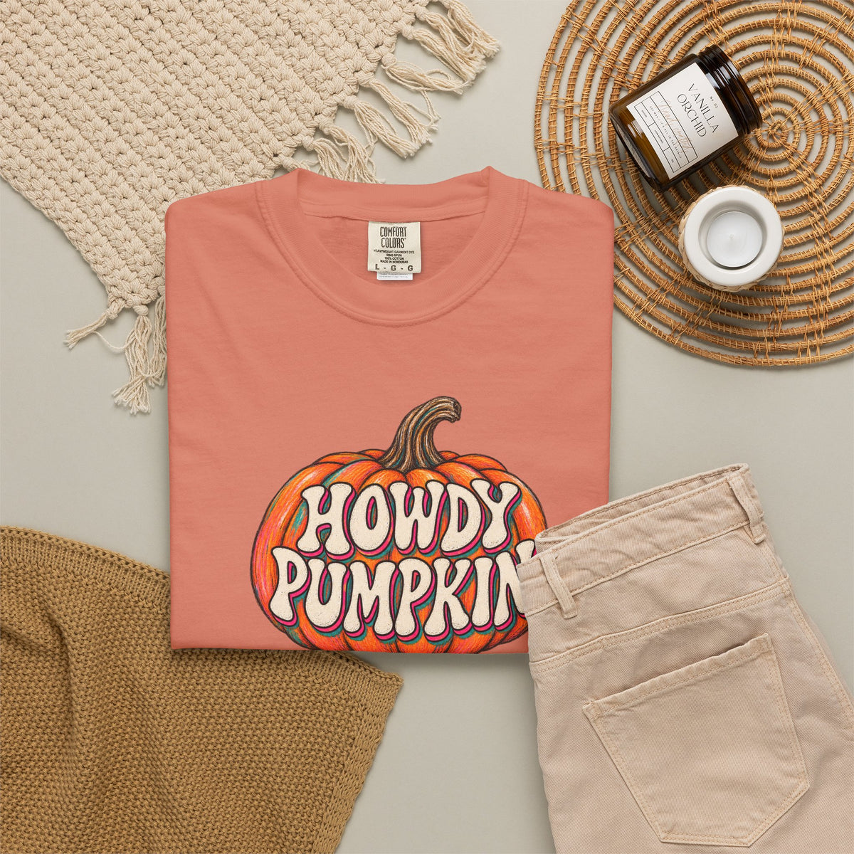 Howdy Pumpkin T-Shirt — Fall Western Graphic Tee