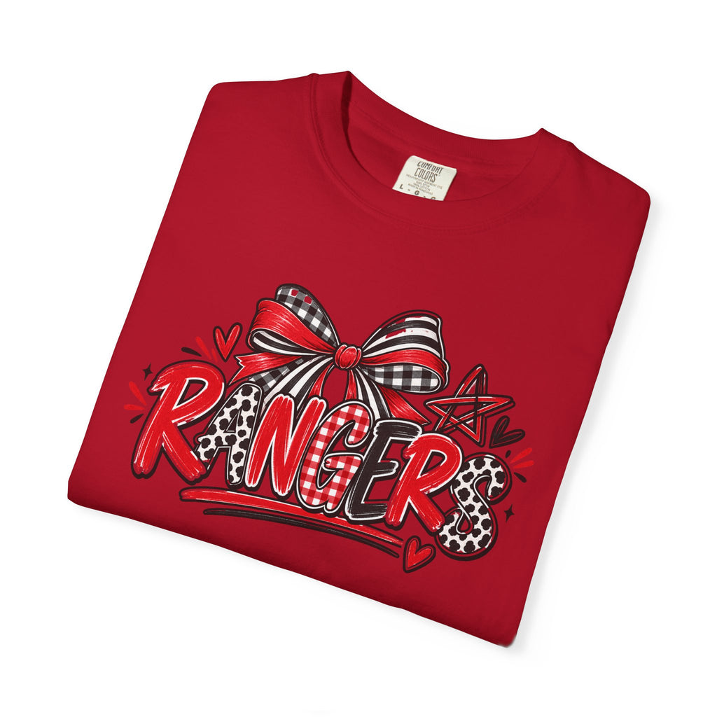 T-Shirt — Ranger Graphic Tee with Bow & Stars