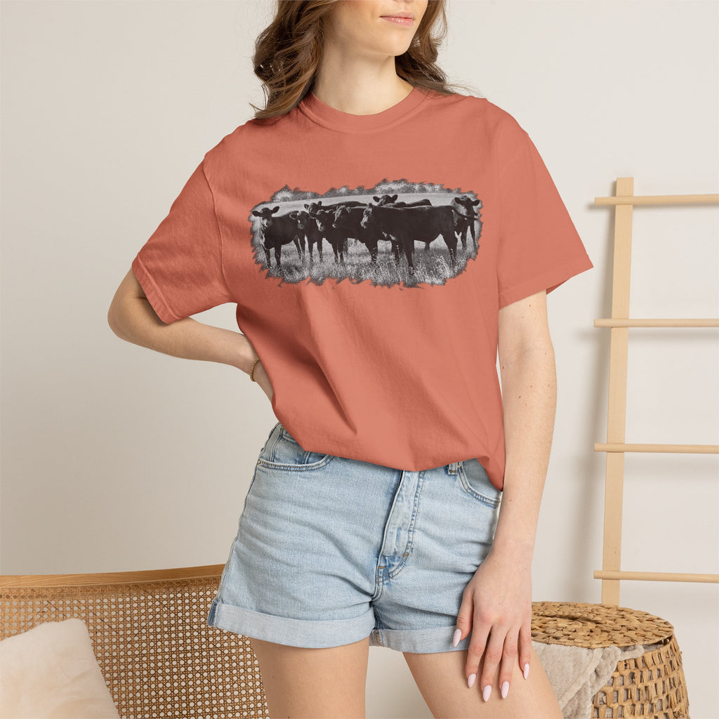 Cowboy Cattle Herd T-Shirt – Vintage Western Ranch Graphic Tee
