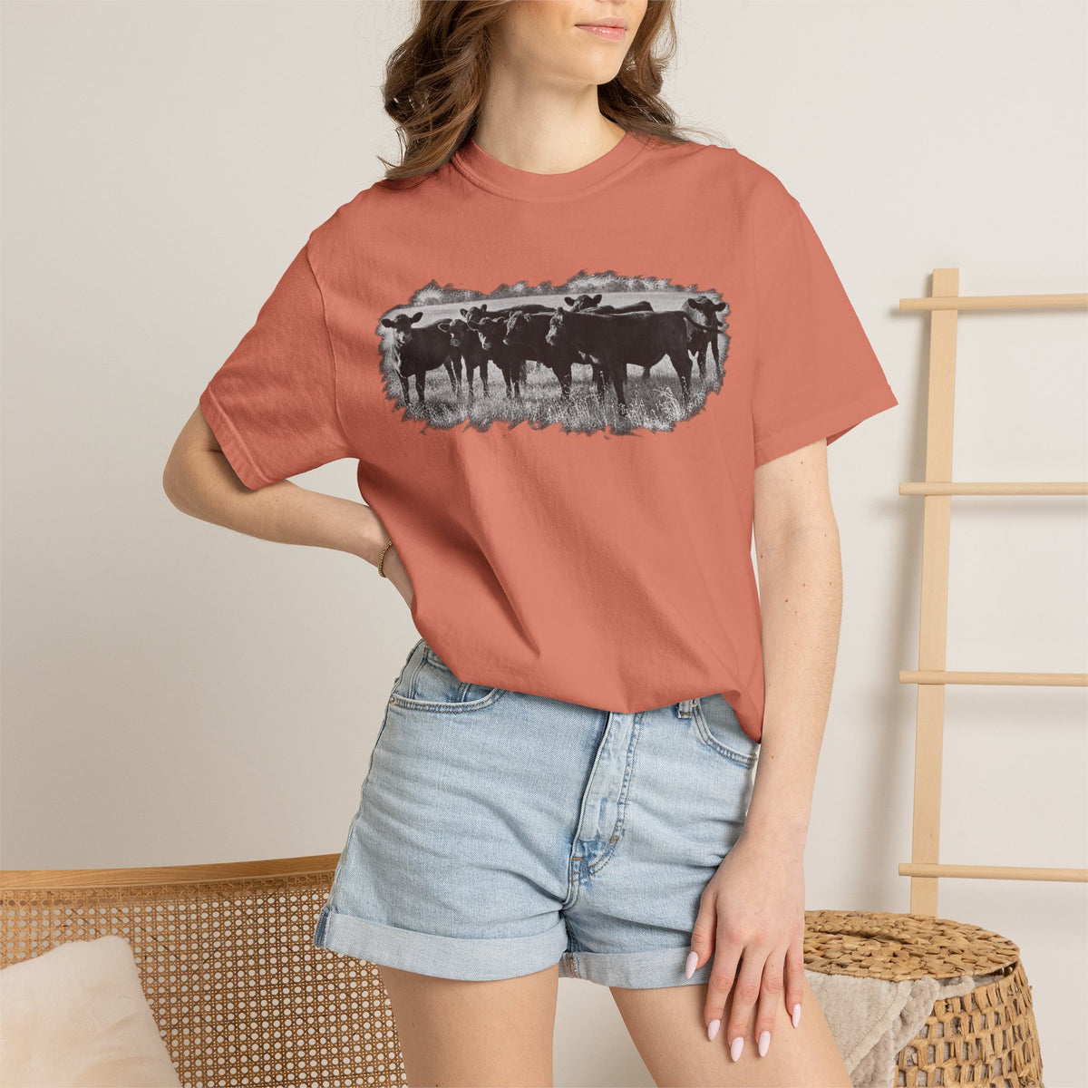 Cowboy Cattle Herd T-Shirt – Vintage Western Ranch Graphic Tee