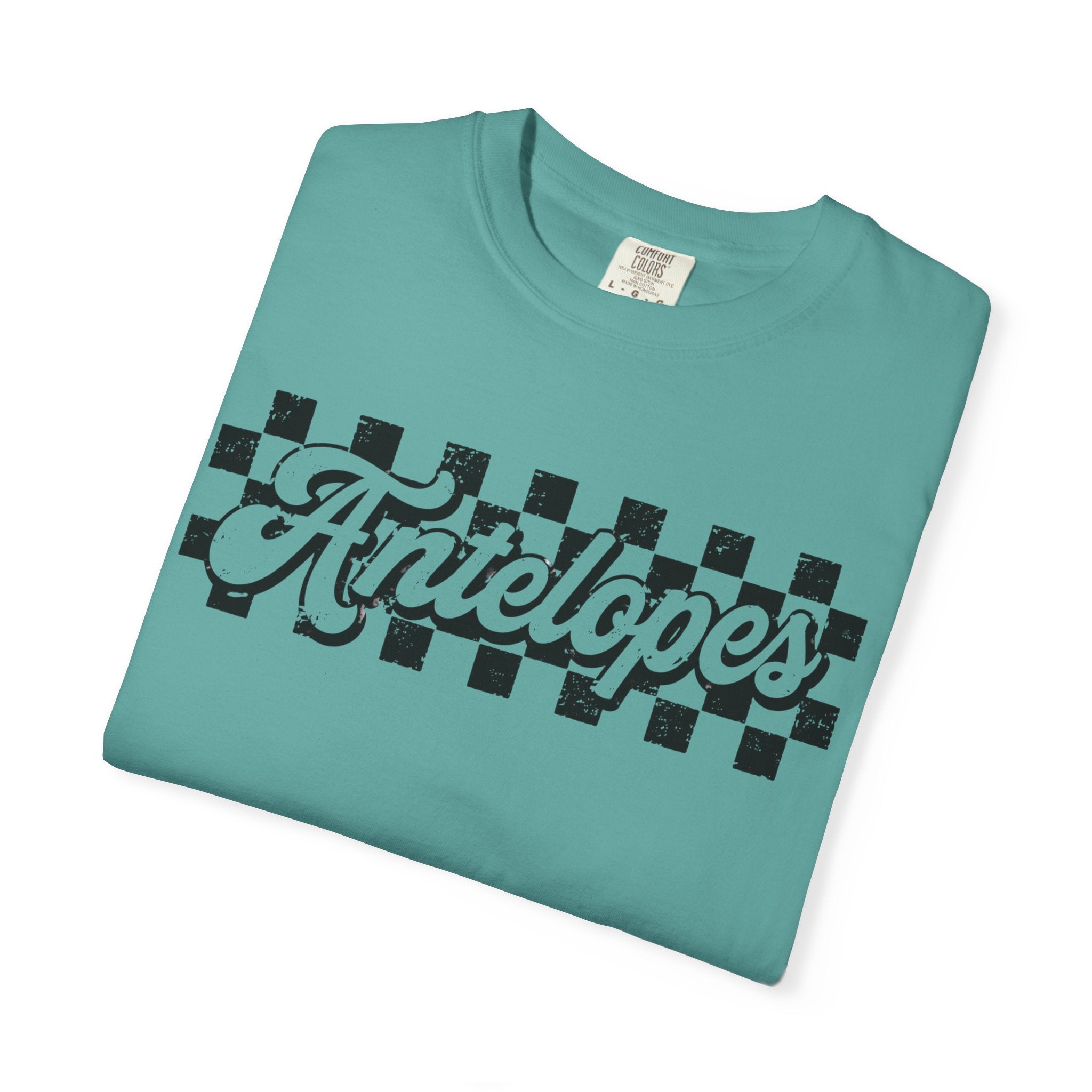 Antelopes Checkerboard Graphic T-Shirt