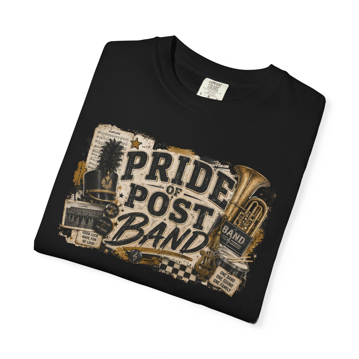 Pride of Post Band T-Shirt — Vintage Marching Band Tee